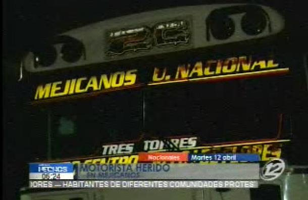 Motorista fue agredido en Mejicanos
